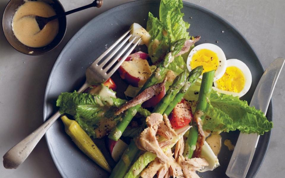 <p>Caroline Randall Williams</p><p>In <em>Soul Food Love</em>, Caroline Randall Williams shares this remake of her grandma Joan Marie Bontemps Williams’s niçoise salad; it’s good for you but still has plenty of soul.</p><p><strong>Get the recipe: <a href="https://parade.com/395175/parade/joans-nicoise-salad-with-okra-ladyfingers/" rel="nofollow noopener" target="_blank" data-ylk="slk:Joan's Nicoise Salad with Okra Ladyfingers;elm:context_link;itc:0;sec:content-canvas" class="link ">Joan's Nicoise Salad with Okra Ladyfingers</a></strong></p>