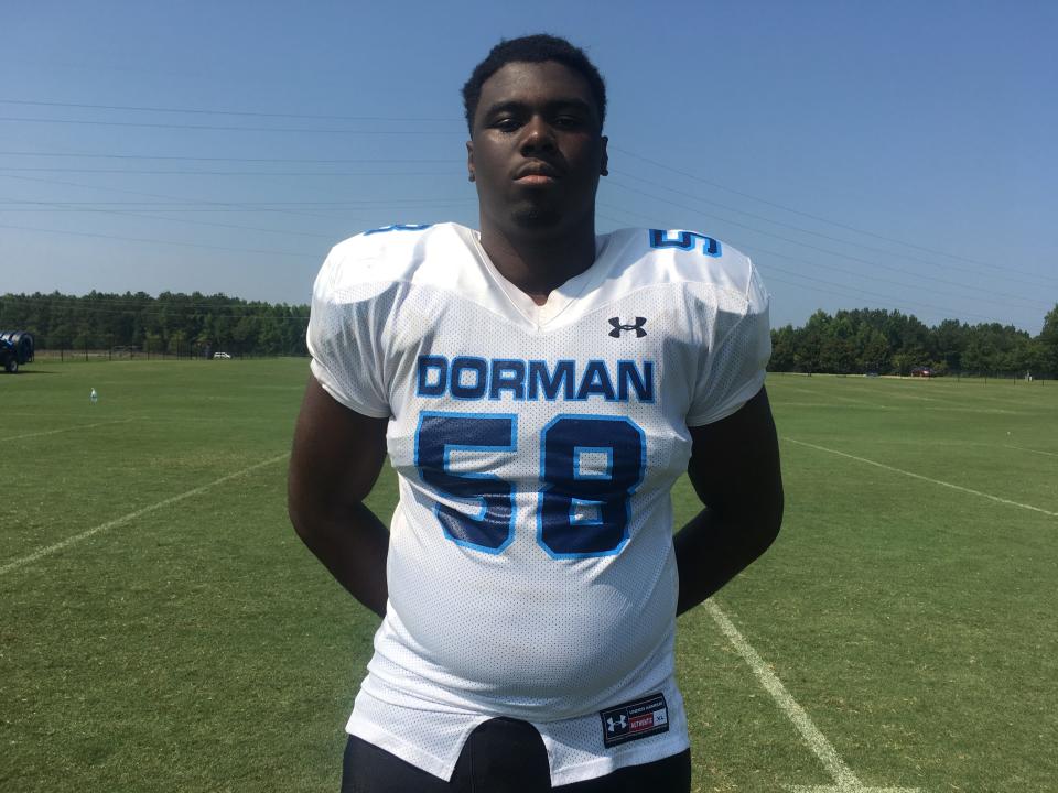 Dorman offensive lineman Markee Anderson is a fast-rising junior recruit who already has multiple Power Five offers