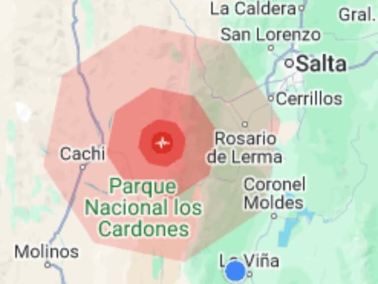 Sismo en Salta