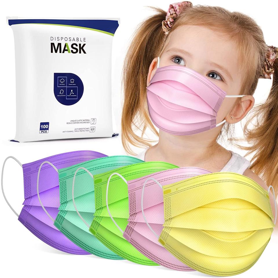 BORHOOD Kids Disposable Face Masks