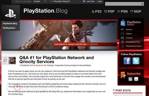 Sony: PSN should be back by 3 May, just don't hold us to it