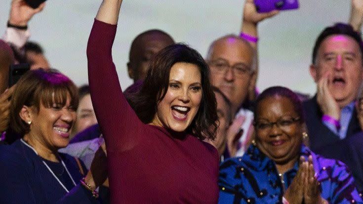 Democrat Gretchen Whitmer declares victory in Michigan gubernatorial election, Detroit, USA - 06 Nov 2018