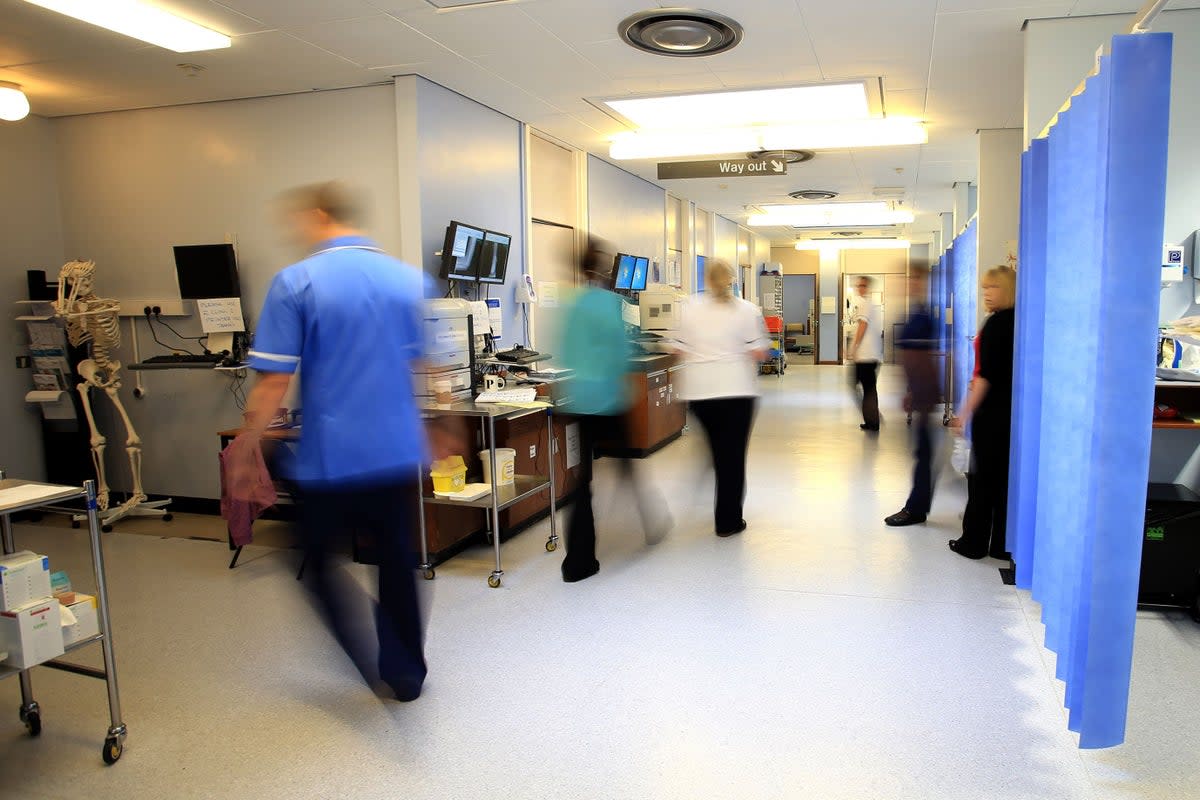File photo: Staff on a NHS hospital ward (PA Wire)