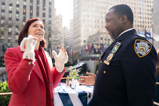 <p>Elizabeth Fisher/CBS</p> Carrie Preston and Wendell Pierce in 'Elsbeth'