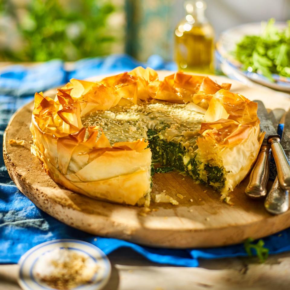 spinach and feta filo pie