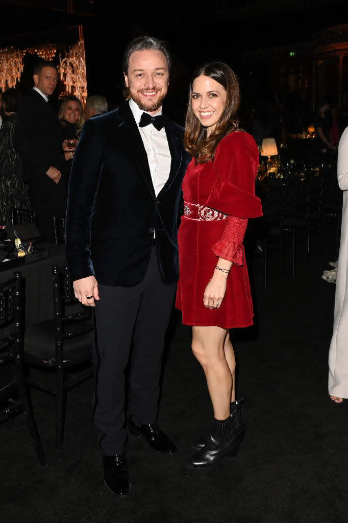 James (L) and Lisa (R) at the 2021 Fashion Awards in London