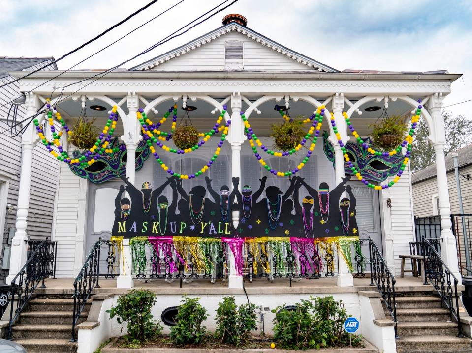 Mardi Gras House Float New Orleans 2021