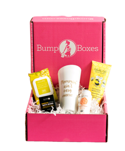 <p>$50</p><p><a class="link " href="https://bumpboxes.com/product/4th-trimester-new-mom-gift-box/" rel="nofollow noopener" target="_blank" data-ylk="slk:SHOP NOW;elm:context_link;itc:0;sec:content-canvas">SHOP NOW</a><br></p><p>A gift box full of goodies to help her pamper herself. (Oh, and some dry shampoo — she's gonna need that.)</p>