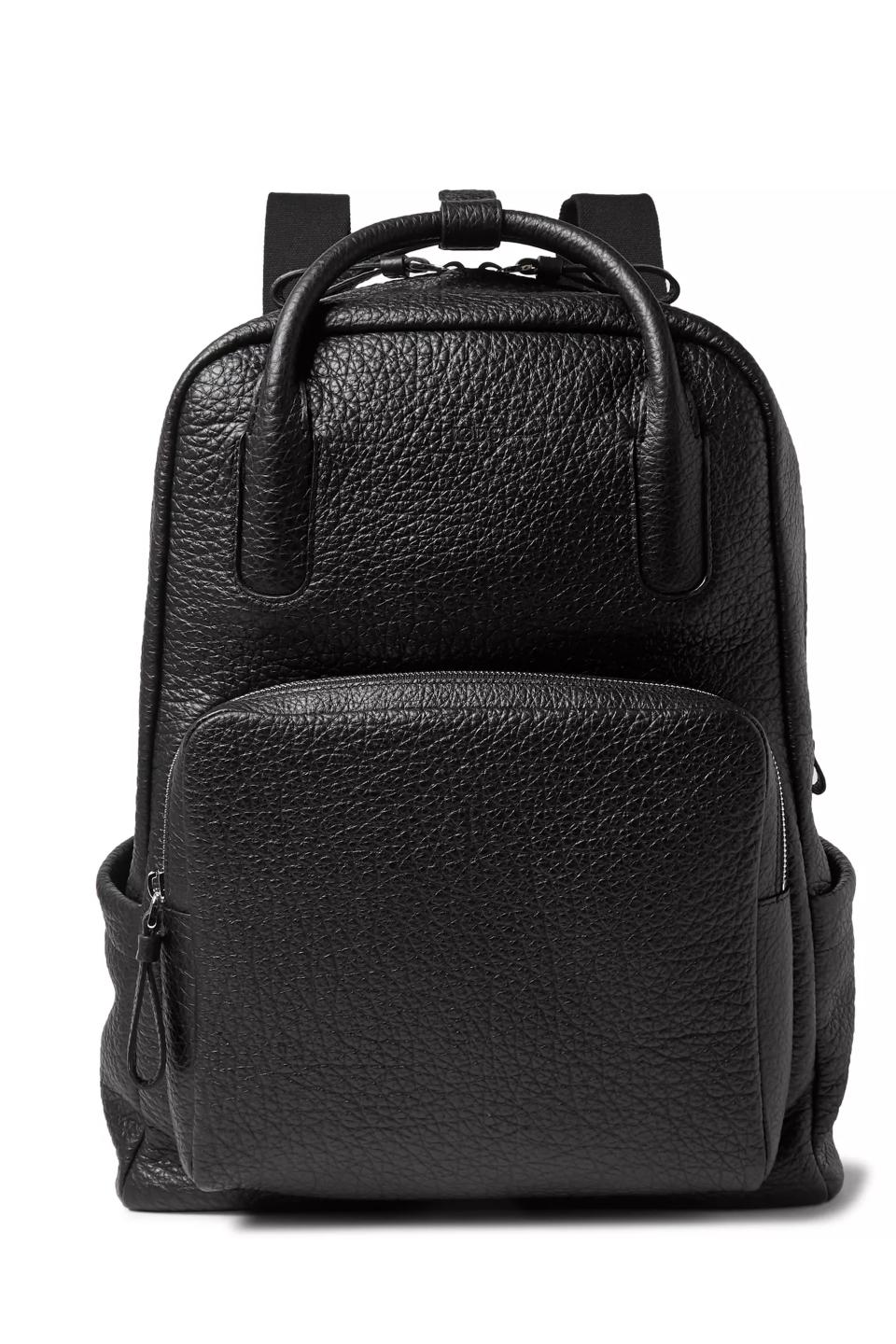 Full-Grain Leather Backpack