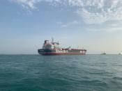 Stena Impero, a British-flagged vessel owned by Stena Bulk, is seen at Bandar Abbas port