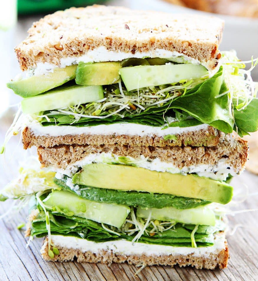 Cucumber and Avocado Sandwich from Two Peas and Their Pod