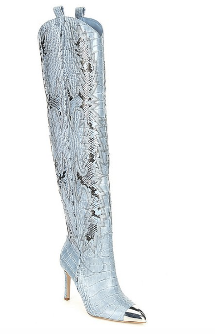 blue boots, gianni bini