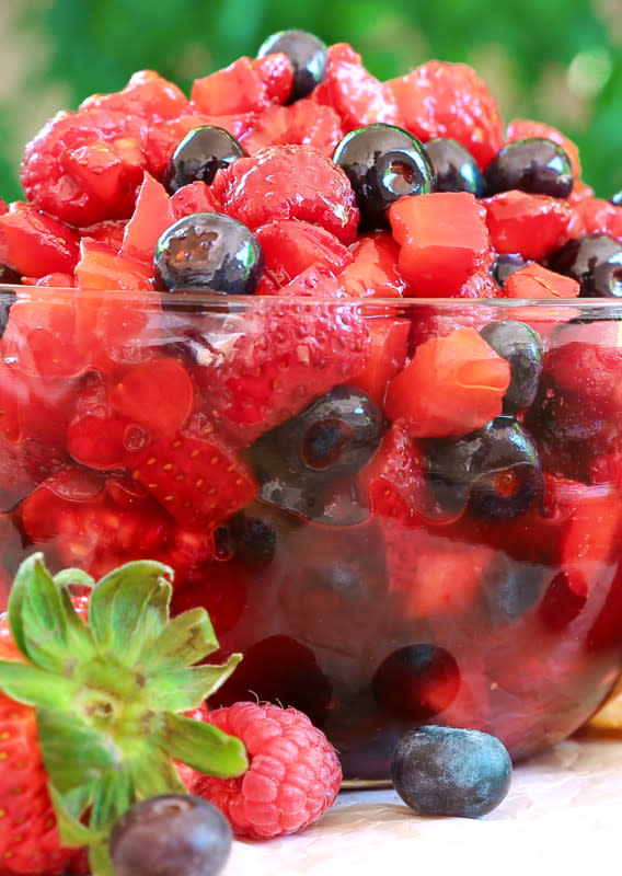 <p>Chad A Elick</p><p>An easy raspberry dressing takes this pretty mixed berry salad to the next level. </p><p><strong>Get the recipe: <a href="https://www.theslowroasteditalian.com/summer-berry-fruit-salsa-recipe/" rel="nofollow noopener" target="_blank" data-ylk="slk:Summer Berry Fruit Salad;elm:context_link;itc:0;sec:content-canvas" class="link ">Summer Berry Fruit Salad</a></strong></p>