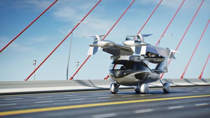 A rendering of the Aska A5 flying car.