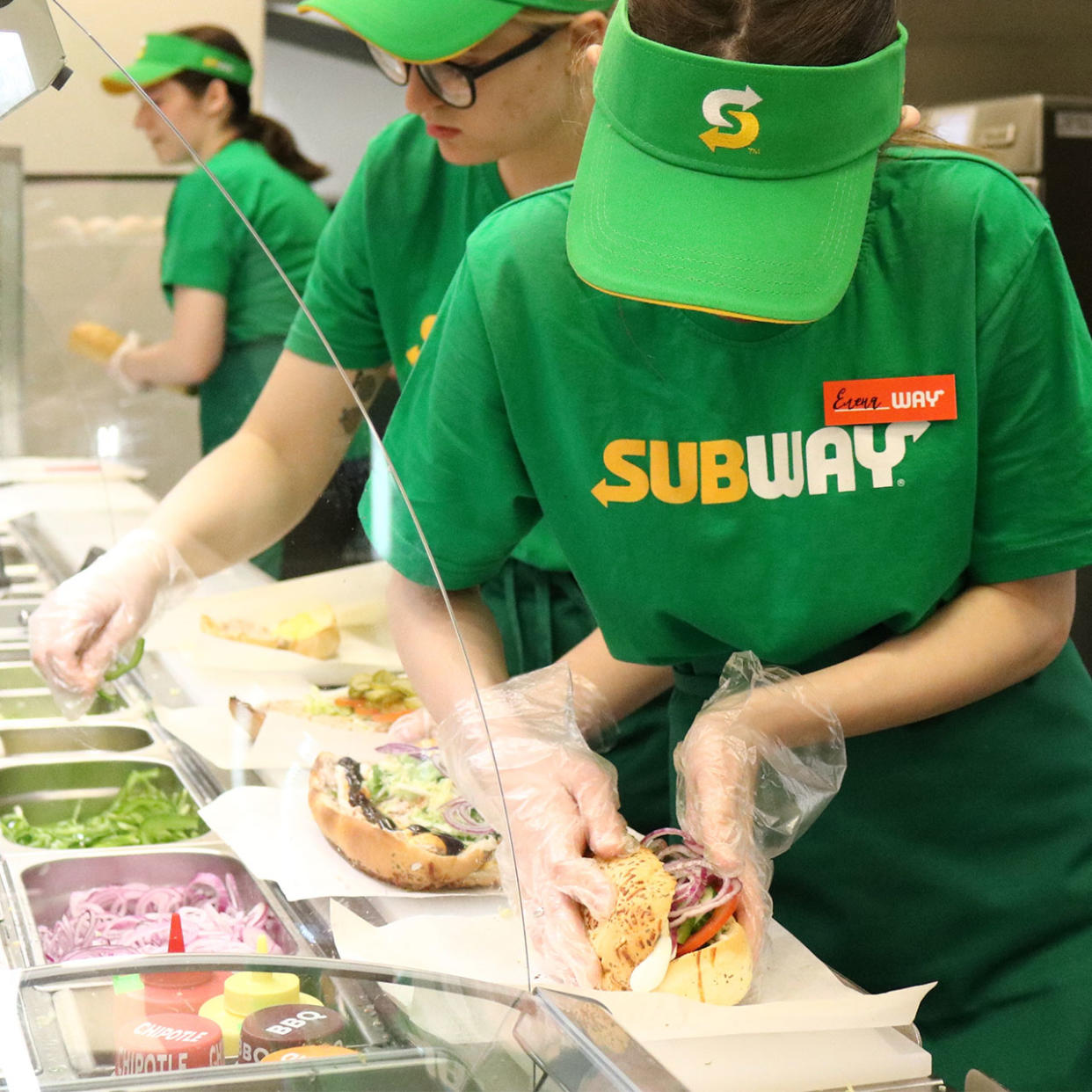 employees at subway store