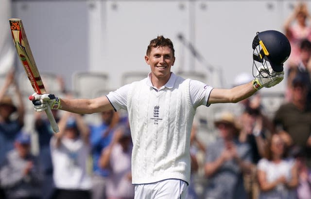 Zak Crawley impressed during the Ashes (Martin Rickett/PA)