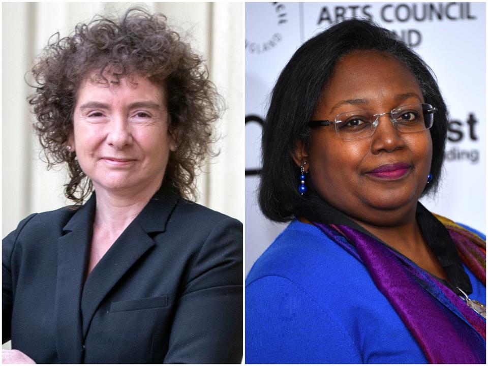 Winterson (left) and Blackman signed letter supporting trans and non-binary people (Getty Images)