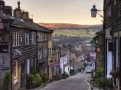 <p>Home to the Bronte sisters and no doubt a heavy influence in English literature, Haworth in North Yorkshire is a charming village amongst the rolling Yorkshire moors. A long, steep cobbled street lined with old-fashioned curiosity shop types makes for picture-perfect winter scenes. </p><p><strong>READ MORE</strong>: <a href="https://www.housebeautiful.com/uk/decorate/lighting/a36978987/home-lighting-affects-mood-wellbeing/" rel="nofollow noopener" target="_blank" data-ylk="slk:How home lighting affects your mood and wellbeing;elm:context_link;itc:0;sec:content-canvas" class="link ">How home lighting affects your mood and wellbeing</a> </p>