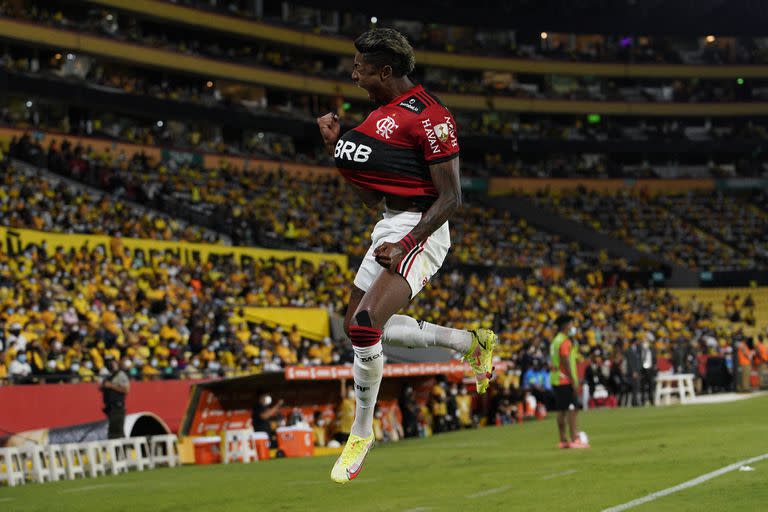 Bruno Henrique celebra su gol a Barcelona, en Guayaquil: Flamengo volverá a jugar la final de la Copa Libertadores