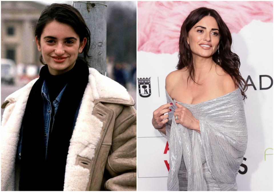 <p>Aunque la actriz española siempre ha sido de cejas gruesas, como puedes ver en la imagen de la izquierda, ahora las lleva mucho más definidas que en los 90. (Foto: Gtres / Getty Images). </p>