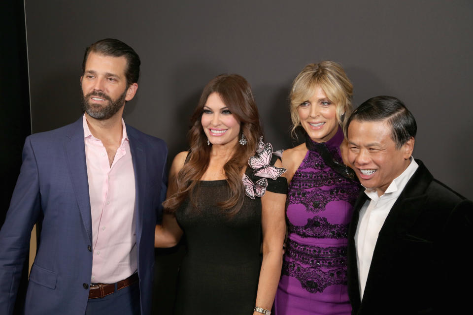 Trump and Guilfoyle posed with Marla Maples, the president’s second wife. (Photo: Manny Carabel/Getty Images)