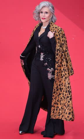 <p>Andreas Rentz/Getty</p> Jane Fonda at Cannes Film Festival on May 14