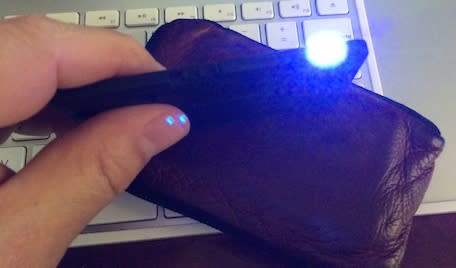 LED flashlight on Jumper Card