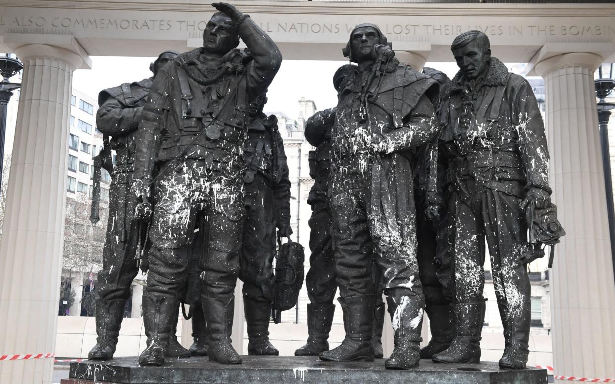 Vandals deface memorial to RAF Bomber Command heroes  - Eyevine