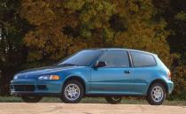 <p>A muscular, wind-swept exterior design gave the 1992 Honda Civic Si hatchback a distinct presence at the curb. </p>