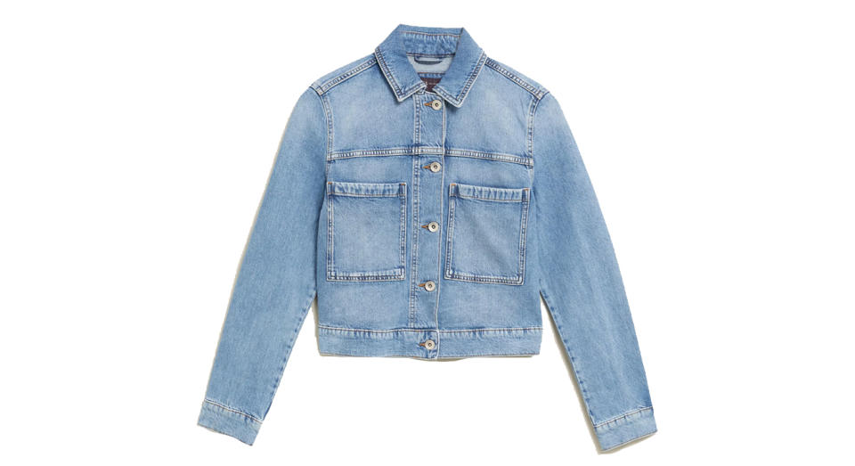 Denim cropped jacket