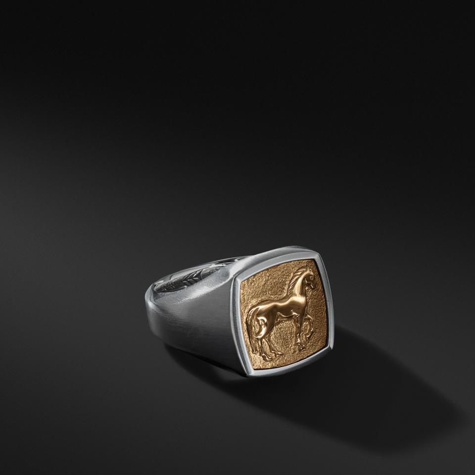 <p><a href="https://go.redirectingat.com?id=74968X1596630&url=https%3A%2F%2Fwww.davidyurman.com%2Fmens%2Frings%2Fpetrvs-horse-pinky-ring-in-sterling-silver-with-18k-yellow-gold-R15844MS8ZZZ.html&sref=https%3A%2F%2Fwww.townandcountrymag.com%2Fstyle%2Fmens-fashion%2Fg19432038%2Fmens-kentucky-derby-attire-outfits%2F" rel="nofollow noopener" target="_blank" data-ylk="slk:Shop Now;elm:context_link;itc:0;sec:content-canvas" class="link ">Shop Now</a></p><p>Petrvs Horse Pinky Ring</p><p>davidyurman.com</p><p>$695.00</p>
