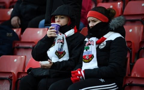Southampton fans before the game - Credit: REUTERS/Dylan Martinez