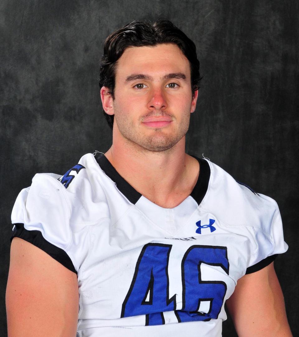 Former West Boylston star Cole McCubrey made an impact for the Bentley defense in the opener.