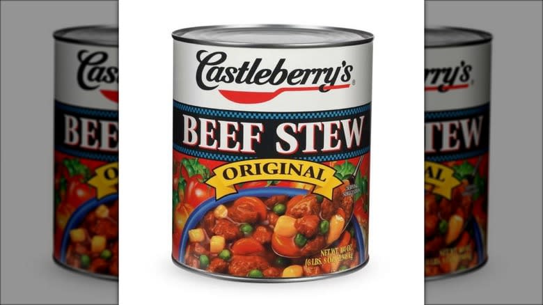 Castleberry's beef stew can
