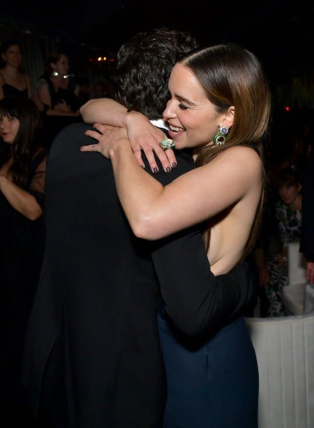 Kit Harington and Emilia Clarke