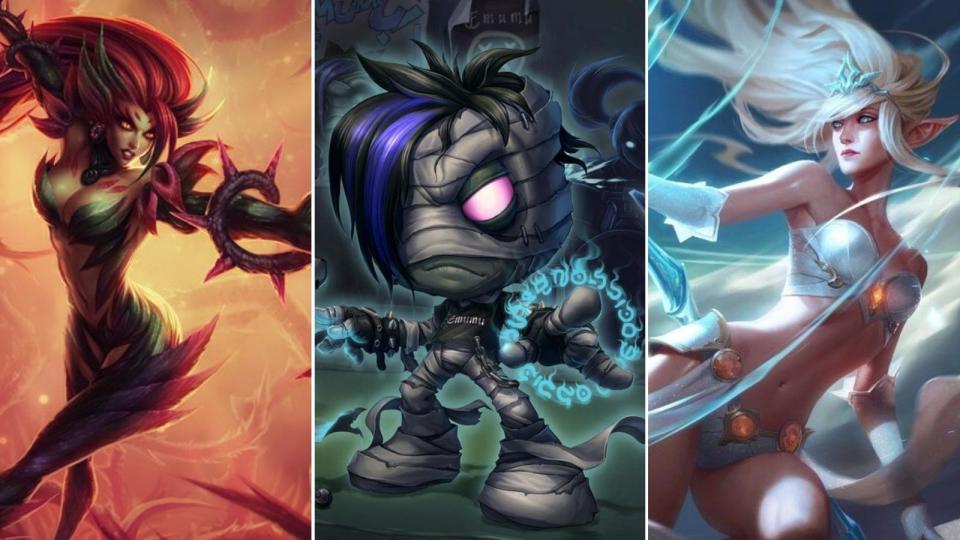 Amumu's tantrums keep him in the top spot. Janna can deny the enemy everything on the map, so she's coming in second. Zyra comes in third: her vines and plants make it frustrating to play against her. (Photo: Riot Games)