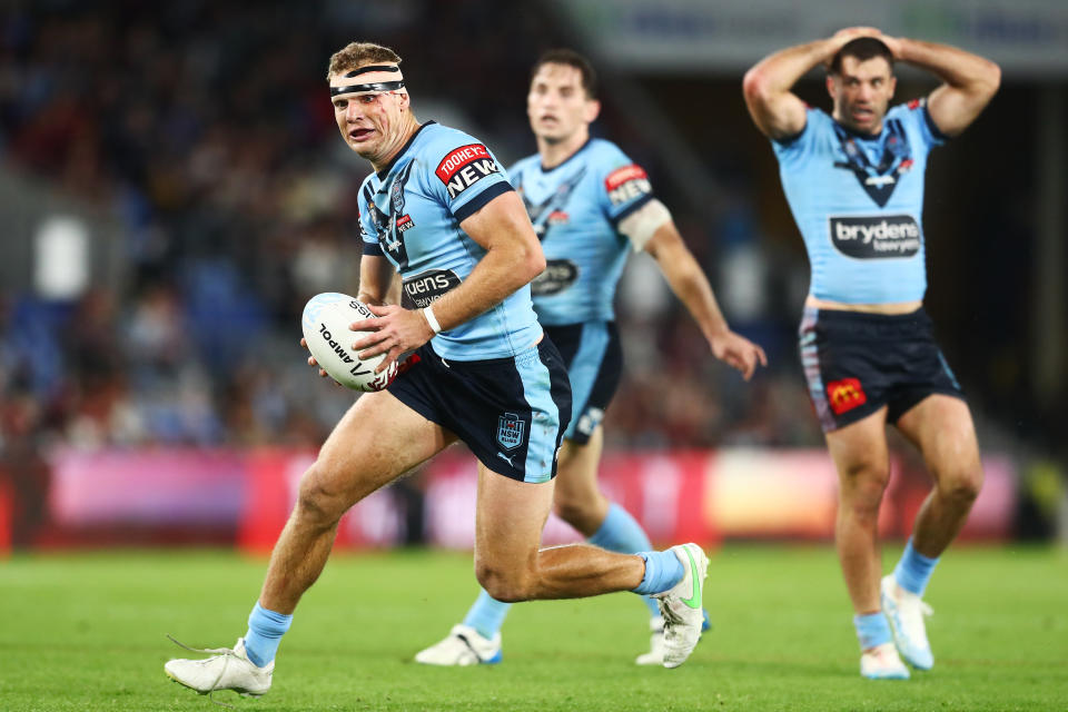 Tom Trbojevic, pictured here in action for NSW in 2021.