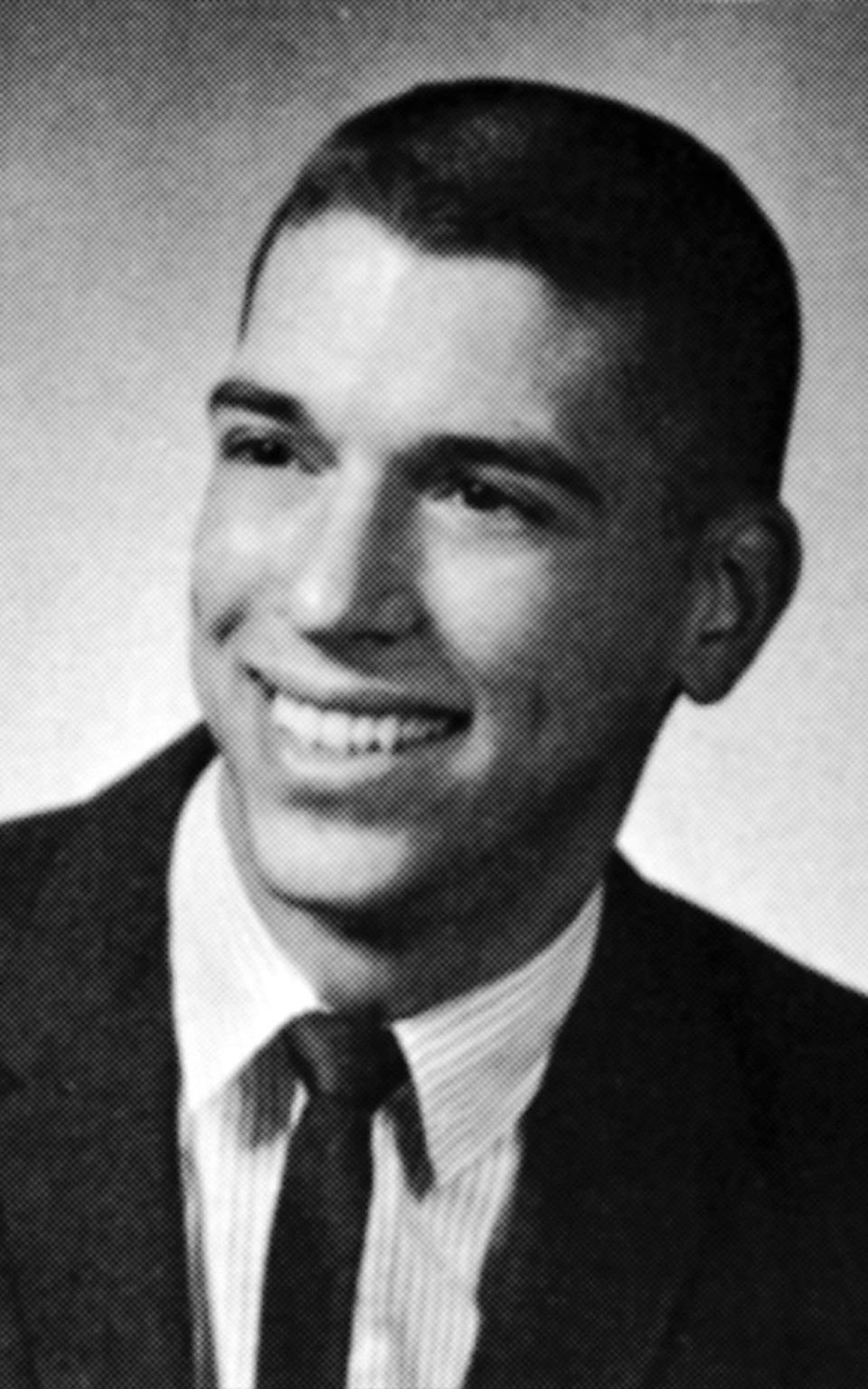 Hanssen in 1966: photo from his college year book - AP