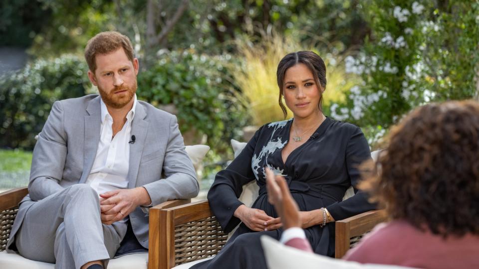 <p> A year after Meghan and Harry’s departure from the royal family, in January 2021, the couple surprised the world with an unexpected interview with Oprah Winfrey, sharing plenty of secrets and insights from their time as a couple within the royal family, and the reasons behind their decision to leave the institution. </p> <p> The interview was undeniably explosive, and contained several significant revelations – including the fact that Harry’s relationship with his father and brother was still incredibly rocky, and that Meghan suffered so much under the public scrutiny of being a royal that she asked for help for her mental health, which was denied. </p>