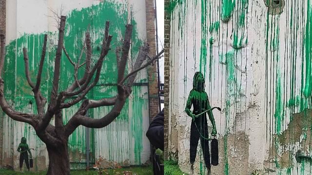 Finsbury Park mural: Banksy confirms he is behind north London tree street  art