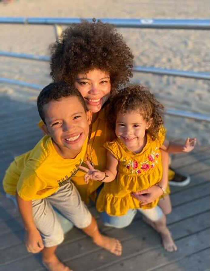 Chaneisly Gonzalez with her son, Nathaniel, and daughter, Sofia. (Coyrtesy Chaneisly González)