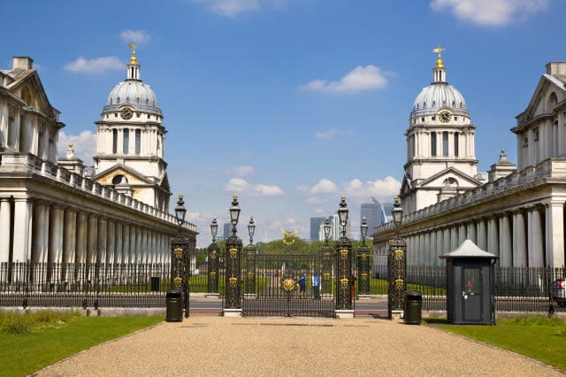 Greenwich Painted hall and Royal navy chapel. London