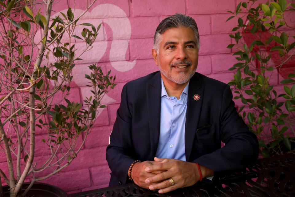 Tony Cárdenas at Myke's Cafe