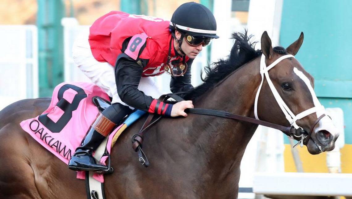 The undefeated Victory Formation will make his graded stakes debut Saturday in the $400,000, Grade 2 Risen Star at Fair Grounds in New Orleans. A field of 14 is entered for the 1 1/8-mile Kentucky Derby prep race.