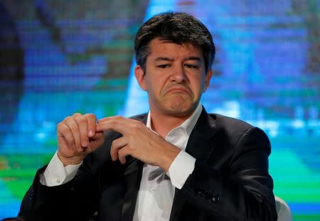 File photo: Uber CEO Travis Kalanick attends the summer World Economic Forum in Tianjin, China, June 26, 2016. REUTERS/Shu Zhang