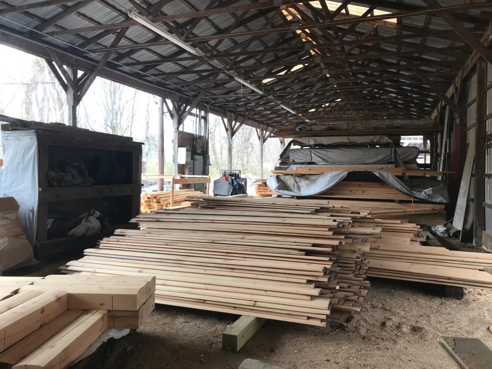 The saw mill for Eagle Point Log Homes, located in Greenville, is now operational.