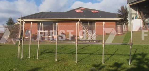 Lightning pierced through the roof of the Giliam home, narrowly missing two sleeping children. Photo: 7News