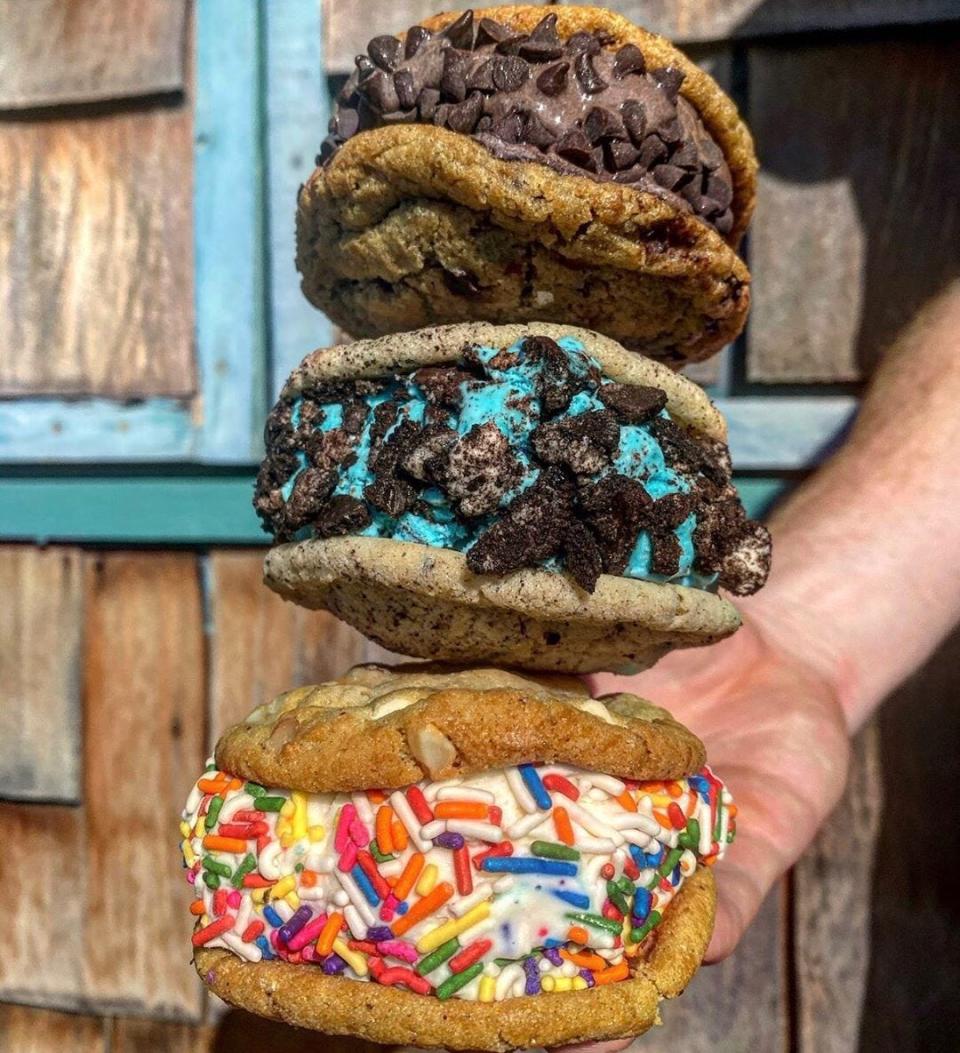 Ice cream cookie sandwiches from The Baked Bear in Long Branch's Pier Village.