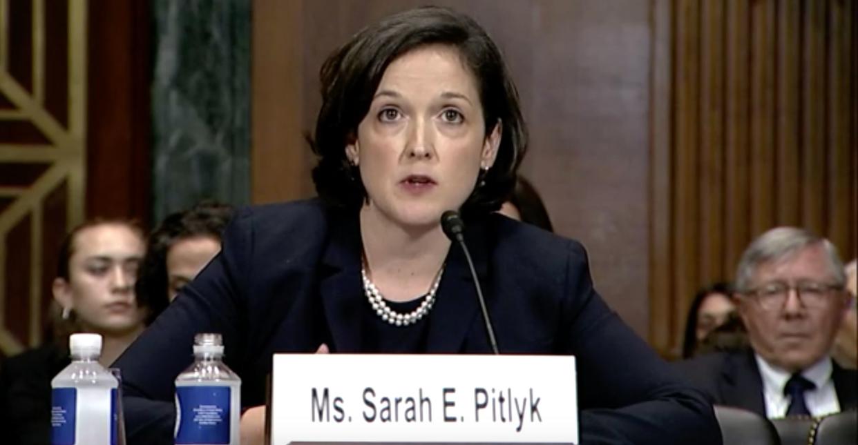 Sarah Pitlyk testifies in her Senate confirmation hearing in September 2019. (Photo: C-SPAN)