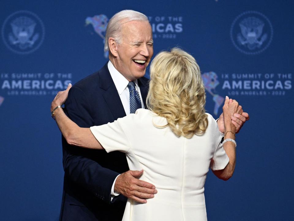 Joe Biden and Jill Biden dance at the Summit of the Americas